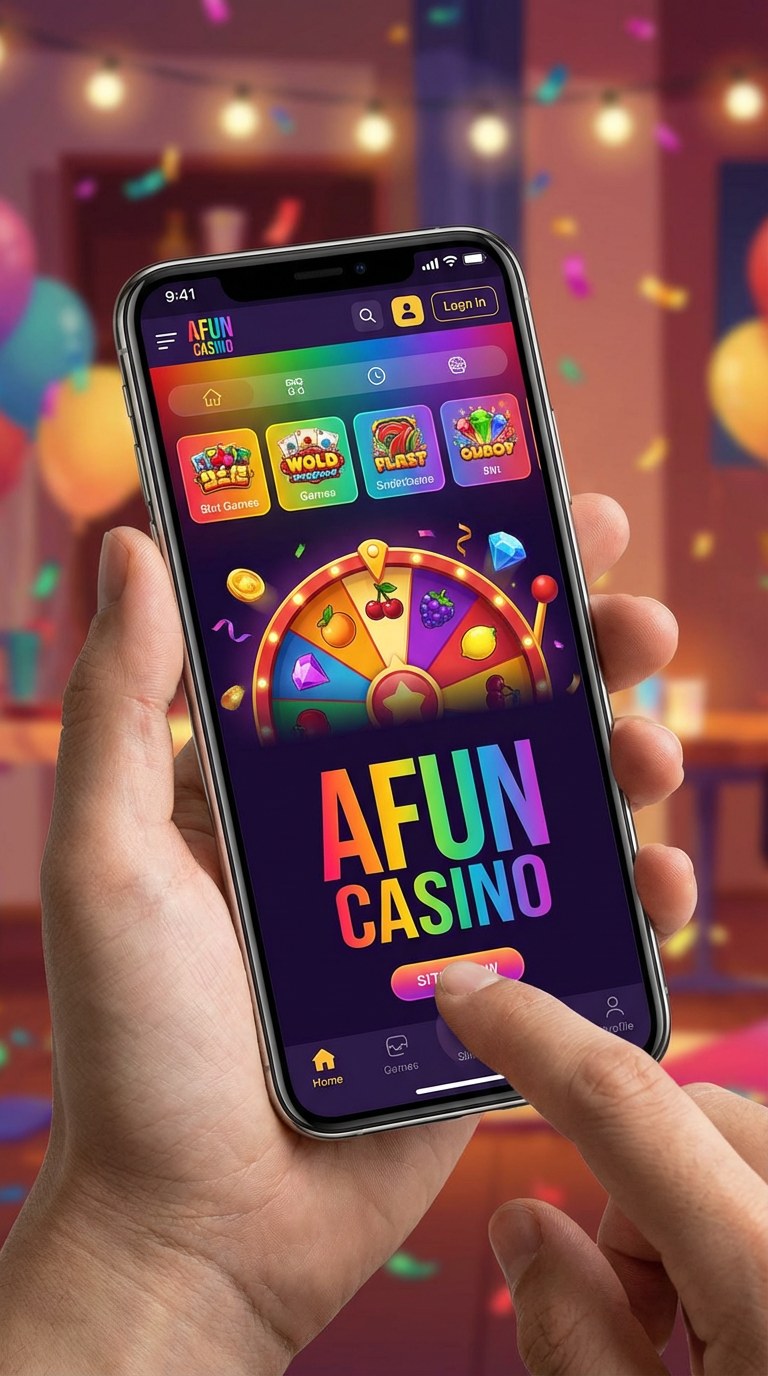 Smartphone mostrando aplicativo zzwin com interface colorida